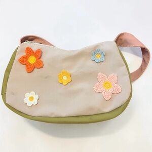 Floral Embroidered Crossbody Bag